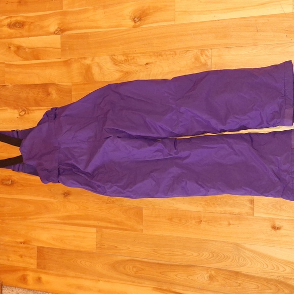 Columbia Size Large (14/16) Kids Overall Snow Suit Purple - Picture 7 of 7